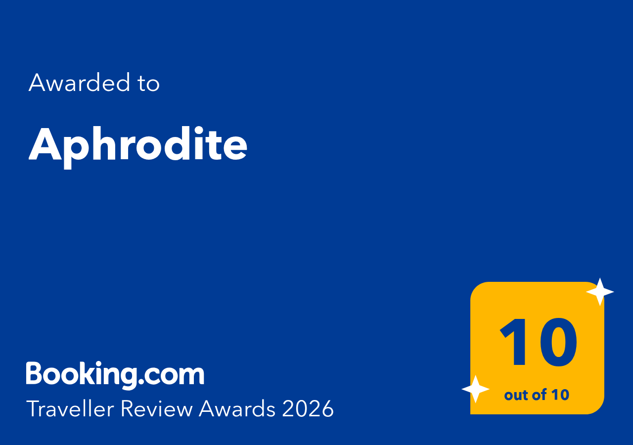 Award by Booking for our luxury villa with private swimming pool