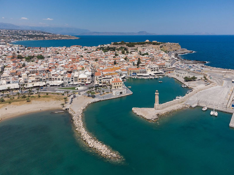 A harbor on a Greek Island